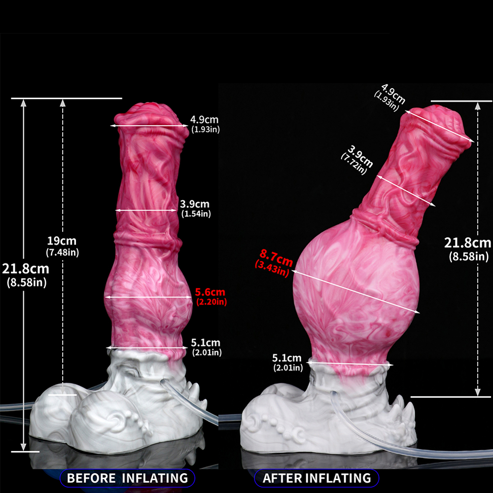 Aufblasbarer Spritzender Hengst-Dildo