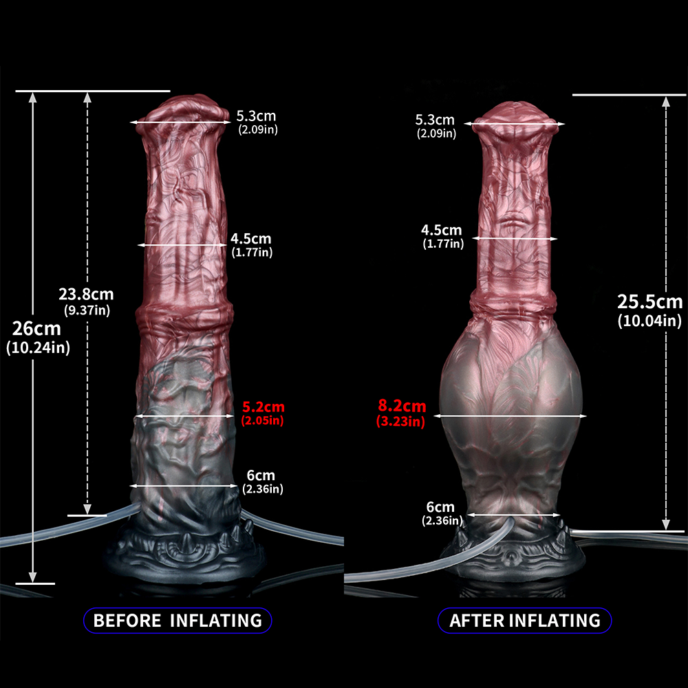 Aufblasbarer Spritzender Hengst-Dildo