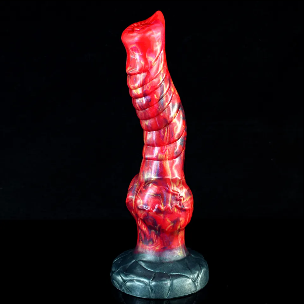 Gerippter Hunde-Dildo