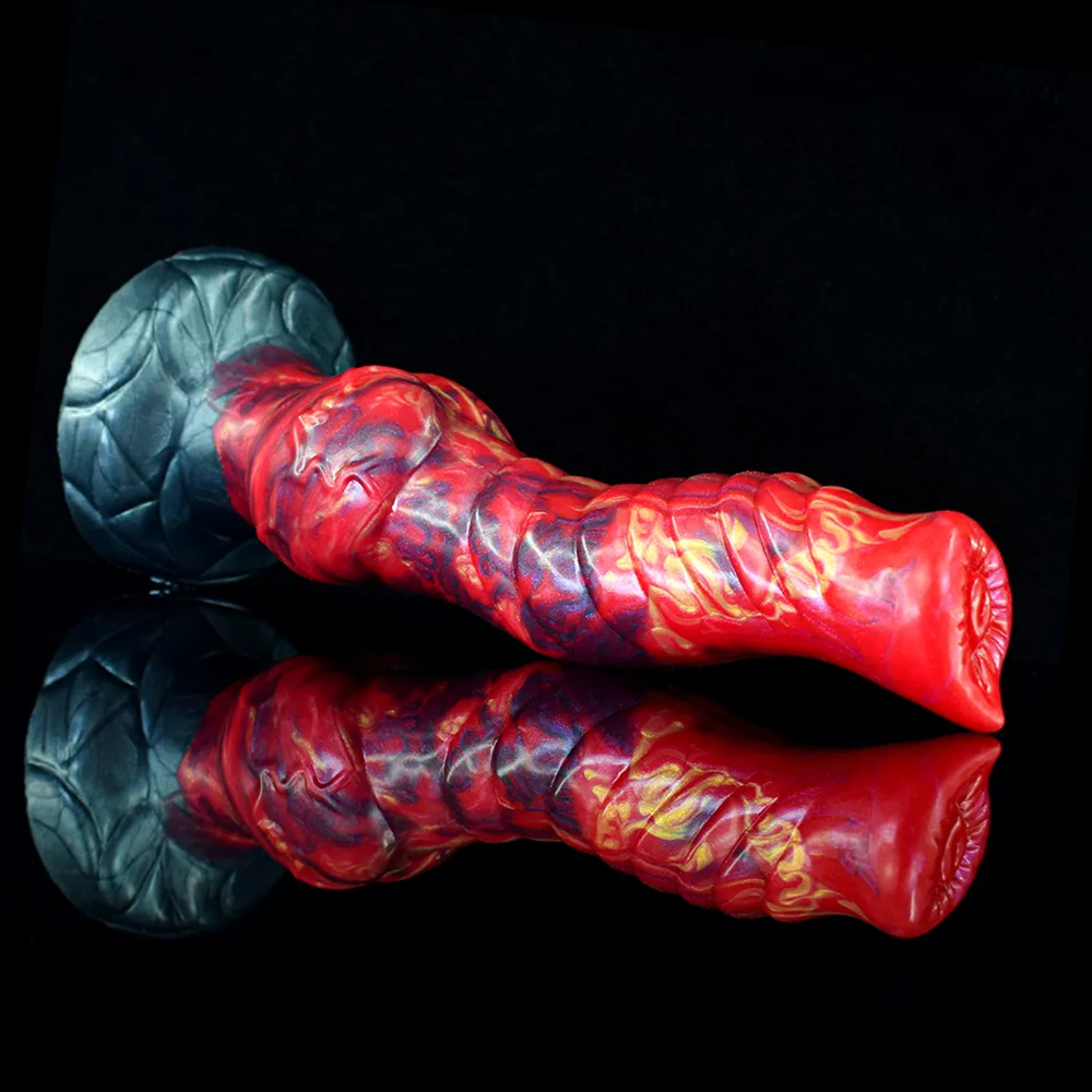 Gerippter Hunde-Dildo