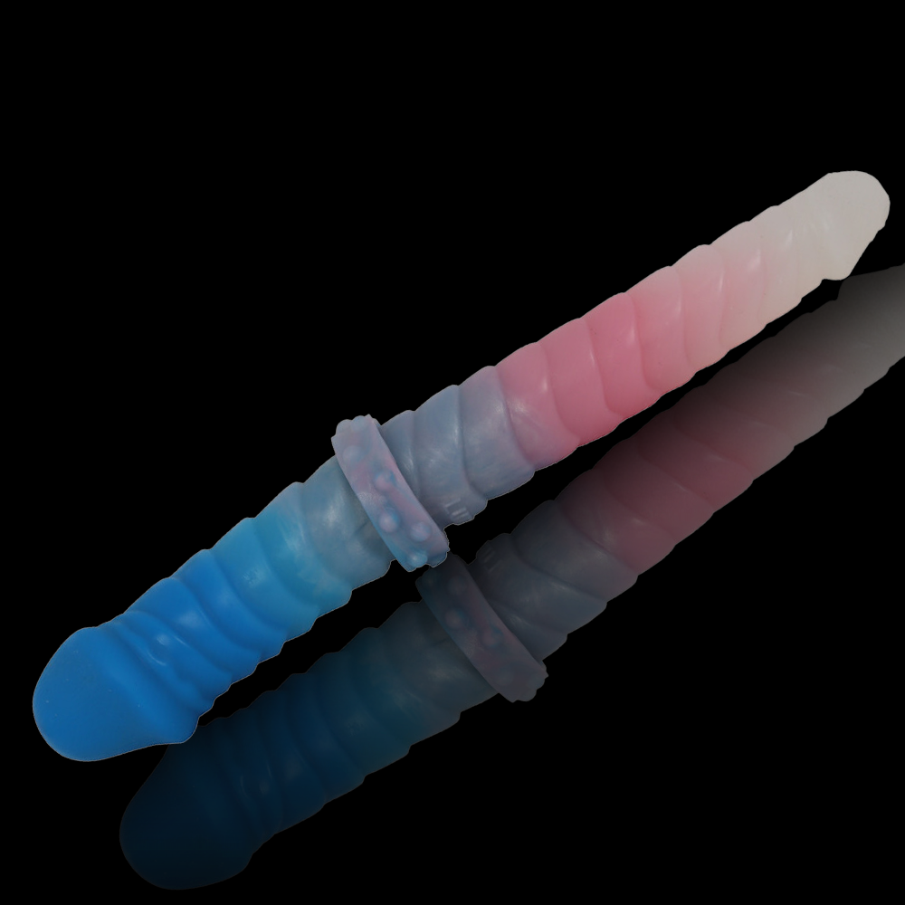 Gerippter Duo-Dildo